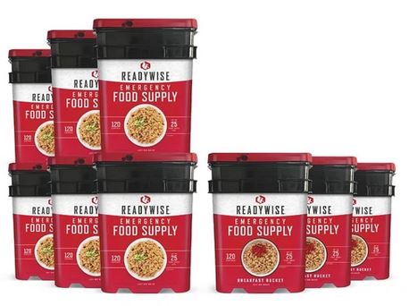 1080 Servings Breakfast and Entrees Combo<br>Up to 25 Years Shelf Life<br>Shipping Included